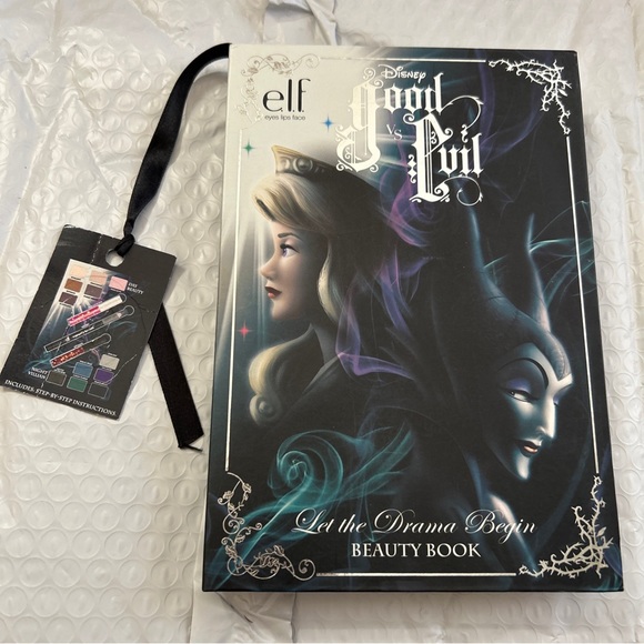 e.l.f. Disney Good vs Evil Let the Drama Begin Beauty Book super Rare find new - Picture 2 of 13